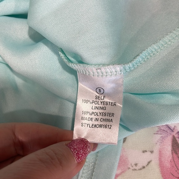 Fashion Nova Grow Matter What floral maxi dress size small mint pink NEW - Picture 14 of 16